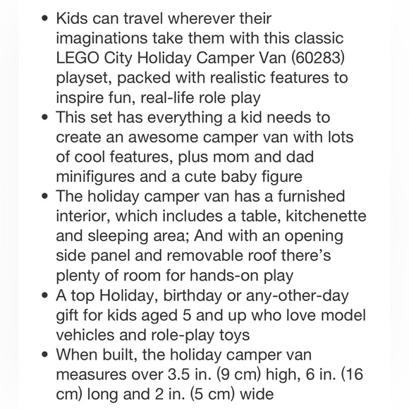 Lego City Holiday Camper Van - Picture 3 of 4